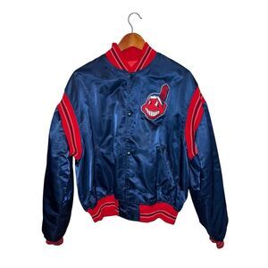 1989 Vintage Style Men’s XL Cleveland Indians Starter MLB Diamond Collection Ful